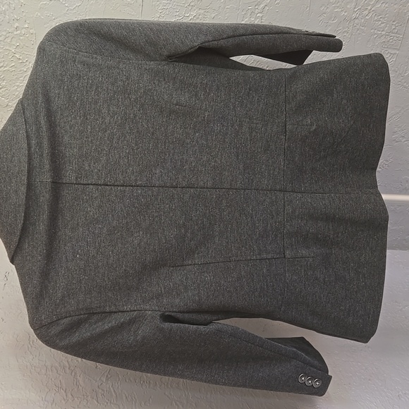 Banana Republic Charcoal Double-Breasted Blazer Pockets Career Office Profession - Picture 8 of 9